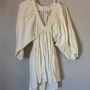 Free People Cream Dress